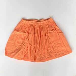 Tuchinda Orange Crinkle Cotton Skirt – Size 6